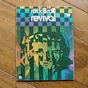 Rock and Roll Revival Piano Vocal Guitar Vintage 70s Sheet Music Song Book